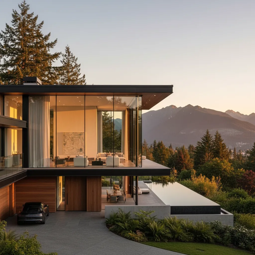 Luxury Vancouver home with modern architecture
